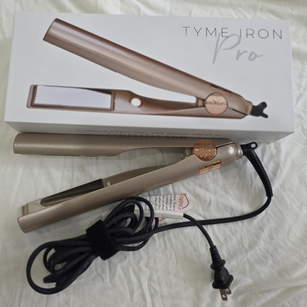 TYME Iron Pro Hair Straightener - Rose Gold Metallic